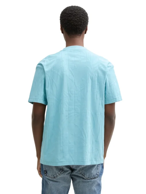 Herren Tom Tailor Denim Relaxed Fit Jacquard T-Shirt