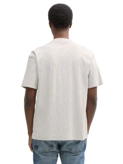 Herren Tom Tailor Denim Relaxed Fit Jacquard T-Shirt