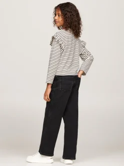 Kinder Tommy Hilfiger Relaxed Fit Langarmshirt mit Metallic-Streifen