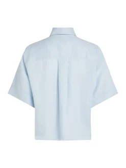Damen Tommy Hilfiger Relaxed Fit Leinen Bluse