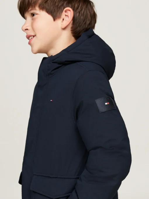 Kinder Tommy Hilfiger Relaxed Fit Parka mit Kapuze