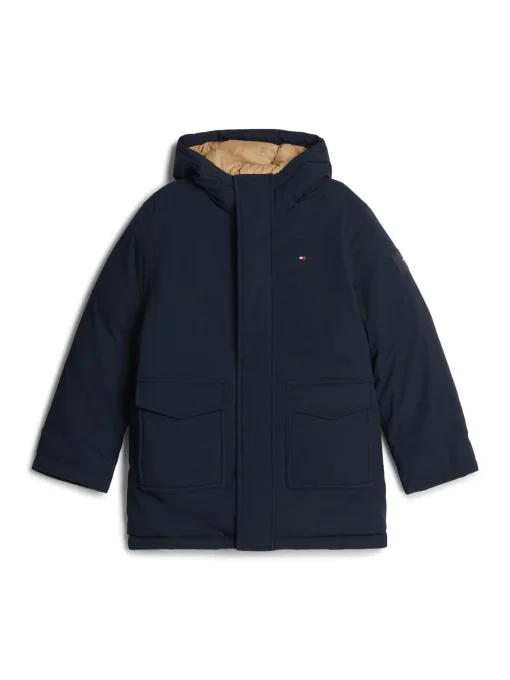 Kinder Tommy Hilfiger Relaxed Fit Parka mit Kapuze