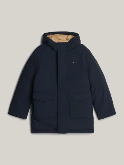 Kinder Tommy Hilfiger Relaxed Fit Parka mit Kapuze