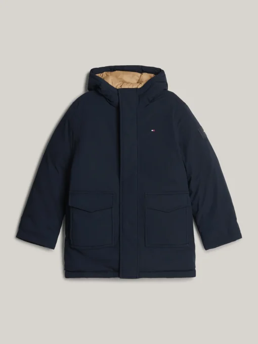 Kinder Tommy Hilfiger Relaxed Fit Parka mit Kapuze