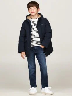 Kinder Tommy Hilfiger Relaxed Fit Parka mit Kapuze