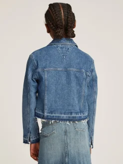 Kinder Tommy Hilfiger Relaxed Fit Trucker-Jeansjacke