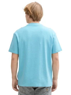 Herren Tom Tailor Denim Relaxed Fit T-Shirt aus Baumwolle