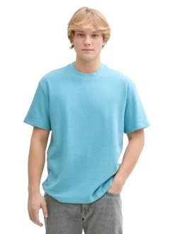 Herren Tom Tailor Denim Relaxed Fit T-Shirt aus Baumwolle