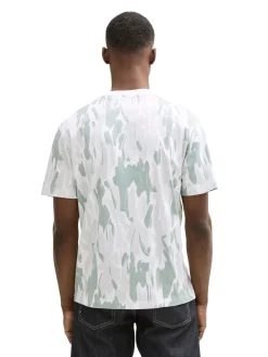 Herren Tom Tailor Denim Relaxed Fit T-Shirt mit Allover-Print