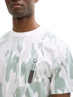 Herren Tom Tailor Denim Relaxed Fit T-Shirt mit Allover-Print