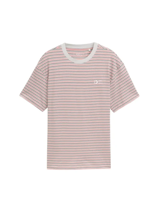 Herren Tom Tailor Denim Relaxed Fit T-Shirt mit Streifenmuster