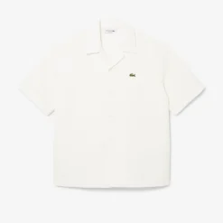 Herren Lacoste Relaxed Fit-Hemd mit strukturierter Waffeloptik