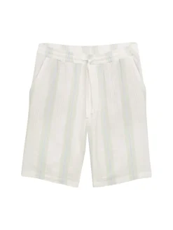 Herren Tom Tailor Denim Relaxed gestreifte Strand Shorts