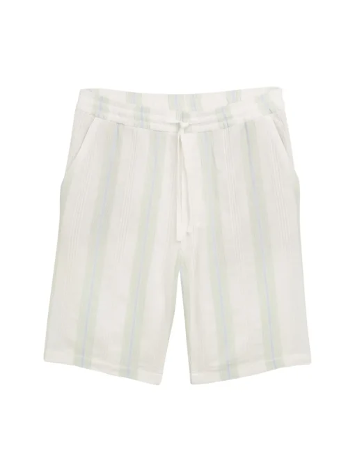 Herren Tom Tailor Denim Relaxed gestreifte Strand Shorts