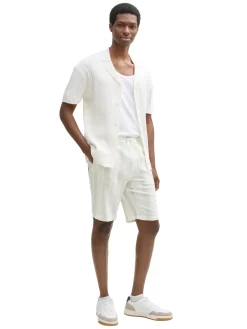 Herren Tom Tailor Denim Relaxed gestreifte Strand Shorts