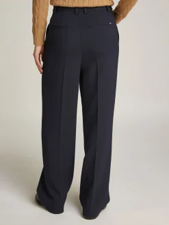 Damen Tommy Hilfiger Relaxed Straight Leg Fit Hose mit Nahtdetails