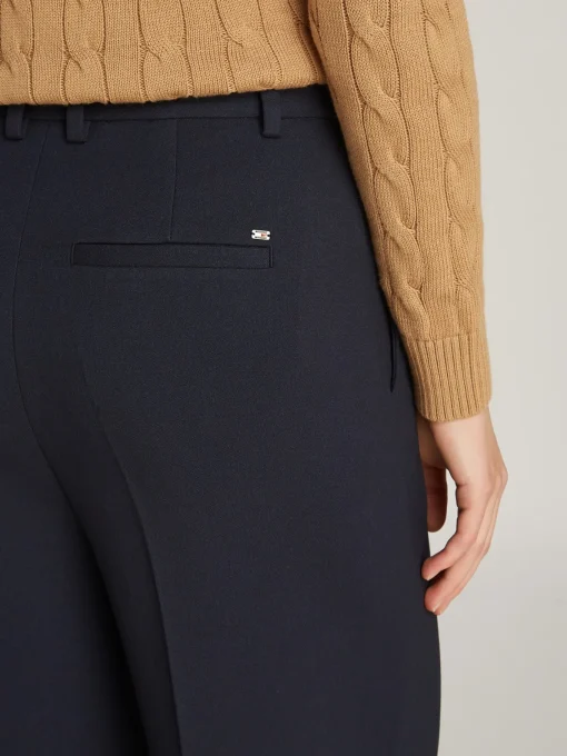 Damen Tommy Hilfiger Relaxed Straight Leg Fit Hose mit Nahtdetails