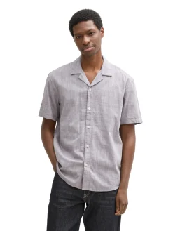 Herren Tom Tailor Denim Relaxed strukturiertes Hemd