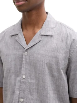 Herren Tom Tailor Denim Relaxed strukturiertes Hemd