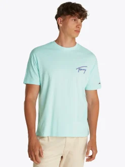 Herren Tommy Jeans Relaxed T-Shirt mit Grafik und Rückenlogo