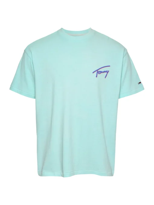 Herren Tommy Jeans Relaxed T-Shirt mit Grafik und Rückenlogo