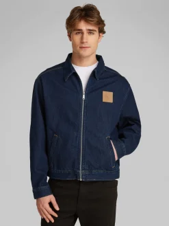 Herren Calvin Klein Jeans Relaxed Zip Jeansjacke
