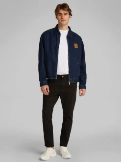 Herren Calvin Klein Jeans Relaxed Zip Jeansjacke