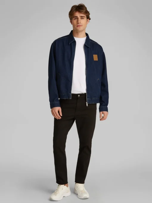 Herren Calvin Klein Jeans Relaxed Zip Jeansjacke