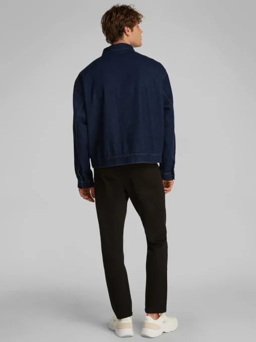 Herren Calvin Klein Jeans Relaxed Zip Jeansjacke