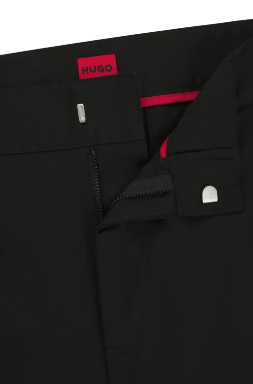 Herren Hugo Red Relaxed-Fit Hose mit geradem Beinverlauf