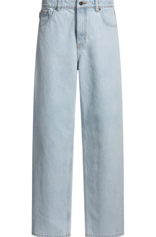 Damen Hugo Blue Relaxed-Fit Jeans aus blauem Denim