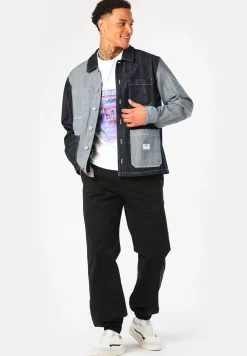 Herren Hugo Blue Relaxed-Fit Overshirt aus Denim-Mix