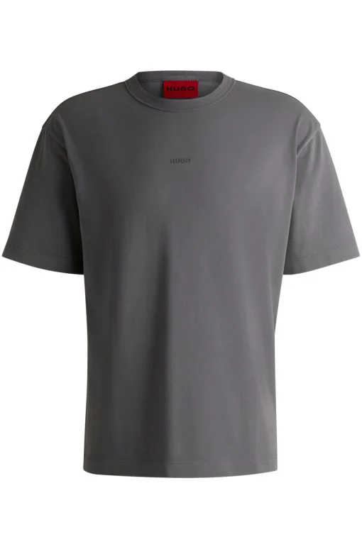 Herren Hugo Red Relaxed-Fit T-Shirt aus Baumwoll-Jersey mit Logo-Print