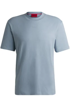 Herren Hugo Red Relaxed-Fit T-Shirt aus Baumwolle mit Logo-Print