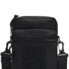 Herren Hugo Red Reporter-Tasche mit gestapeltem Logo