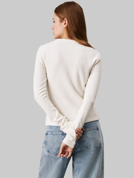 Damen Calvin Klein Jeans Rib Sptickjacke