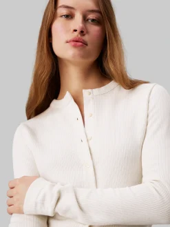 Damen Calvin Klein Jeans Rib Sptickjacke