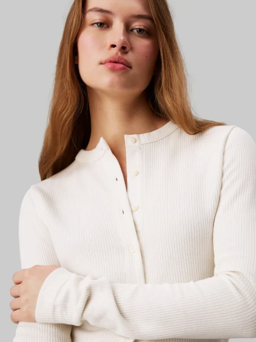 Damen Calvin Klein Jeans Rib Sptickjacke