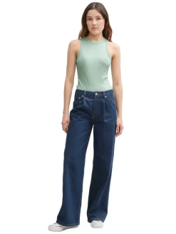 Damen Tom Tailor Denim Rib Top
