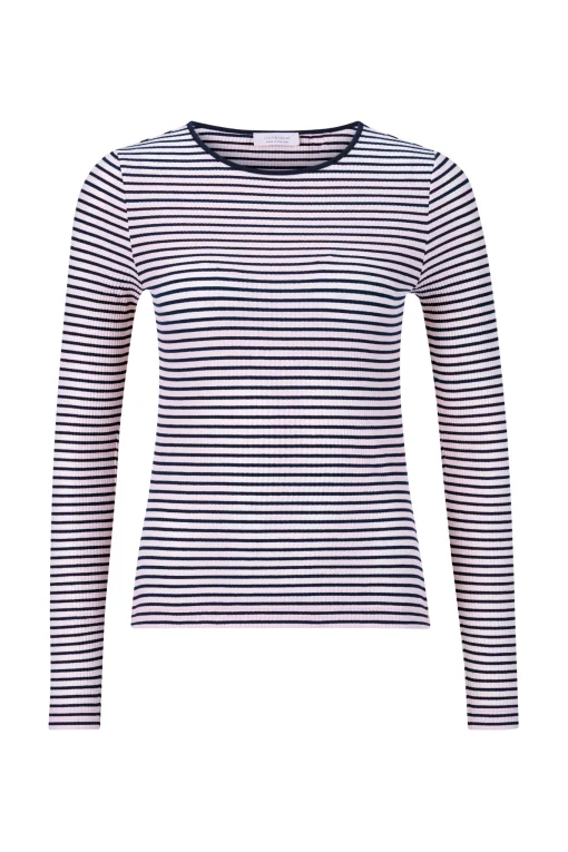 Damen Rich & Royal Rib-Longsleeve
