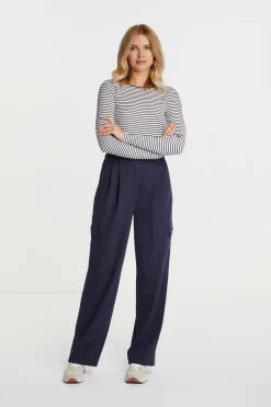 Damen Rich & Royal Rib-Longsleeve
