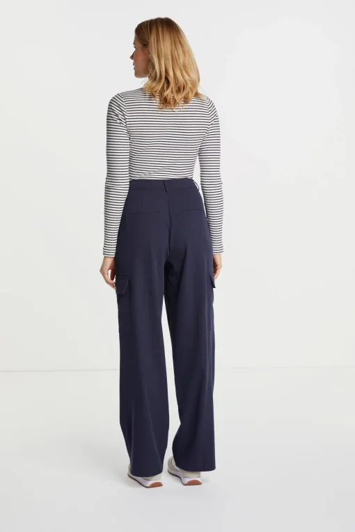 Damen Rich & Royal Rib-Longsleeve