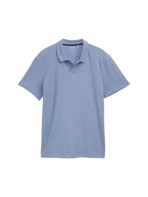 Herren Tom Tailor Ripp Poloshirt mit Stretch-Anteil