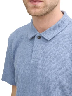 Herren Tom Tailor Ripp Poloshirt mit Stretch-Anteil