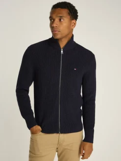 Herren Tommy Hilfiger Ripp Strickjacke