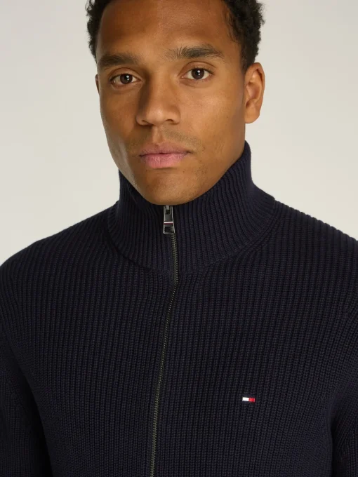 Herren Tommy Hilfiger Ripp Strickjacke