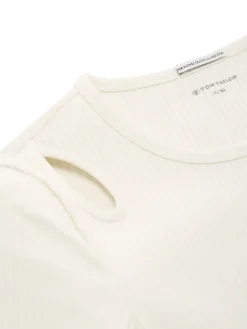 Kinder Tom Tailor Denim Ripp T-Shirt mit Cut-Outs