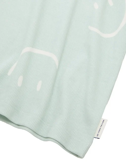 Kinder Tom Tailor Denim Ripp T-Shirt mit Muster