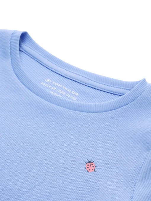 Kinder Tom Tailor Denim Ripp T-Shirt mit Print