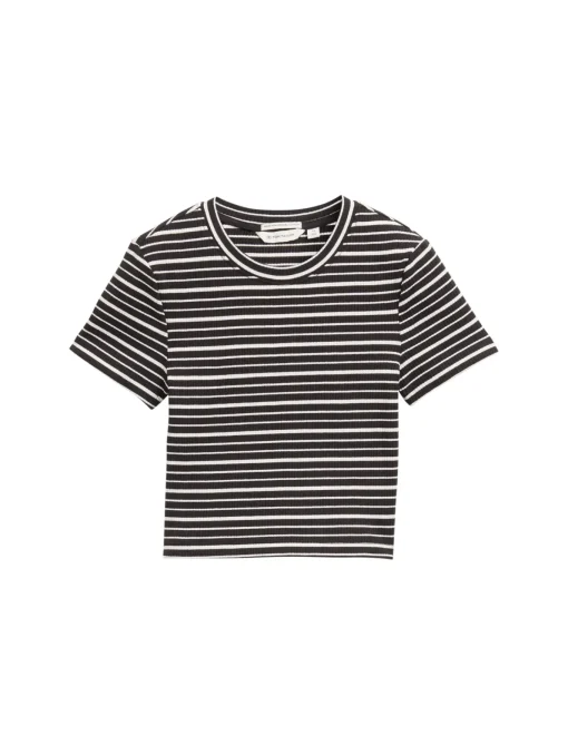 Kinder Tom Tailor Denim Ripp T-Shirt mit Streifenmuster